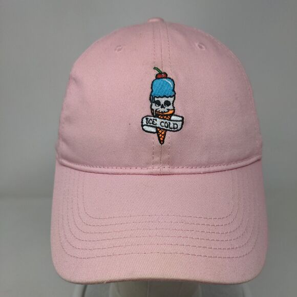 Ice Cold Ice Cream Slideback Hat Pink OSFM Adjustable Embroidered Proper Cause - Picture 2 of 7